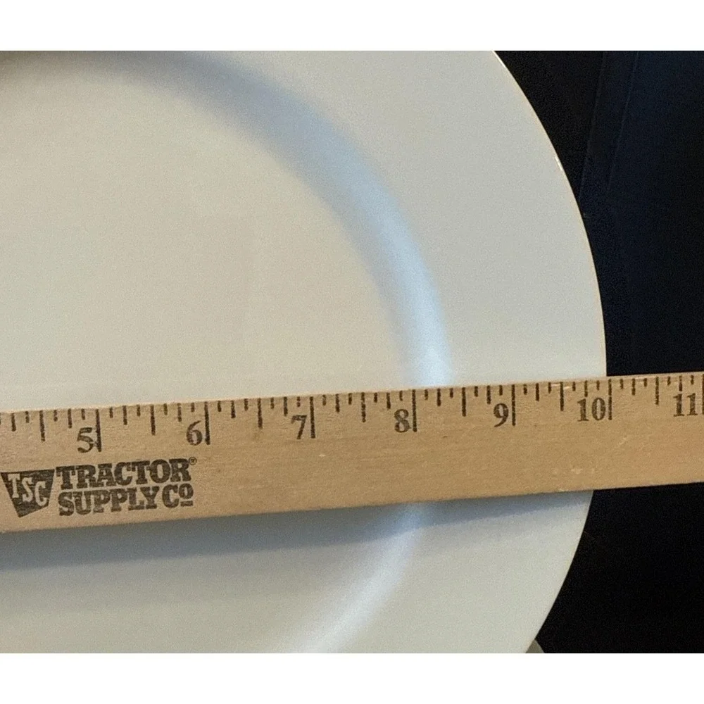 Fitz Floyd White Porcelain‎ Dinner Plates Plate Set Of 4 Japan 10 Inch Vintage
